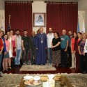 Prelate Welcomes Hamazkayin Sos Sargsyan State Theater Company Members