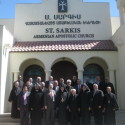 Prelate Hosts Fellowship Service with Armenian Evangelical Church