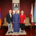 American University of Armenia President and Representatives Meet with Prelate