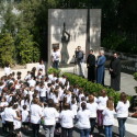 Tufenkian Pre-School Students Lay Flowers at the Prelacy Armenian Genocide Monument