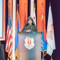 Prelate Attends Homenetmen Victory Banquet