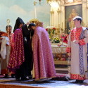 Prelate Presents Pontifical Encyclical and Pectoral Cross to Very Rev. Fr. Dajad Ashekian