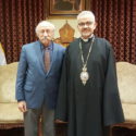 Prelate Welcomes Playwright Hrant Markarian