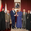 Ambassador Johnny Ibrahim Pays Parting Visit to the Prelate