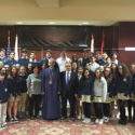 Ferrahian School 8th Grade Students Commemorate Vartanants During Visit to the Prelacy