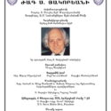 Memorial Evening Dedicated to Jacques Hagopian
