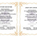Western Prelacy Ladies Auxiliary Annual Great Lent Luncheon