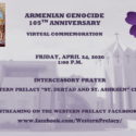 105th Anniversary of the Armenian Genocide to be Commemorated at the Prelacy